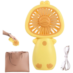 Ventilador de mano pequeño con diseño de pato