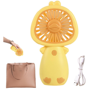 Ventilador de mano pequeño con diseño de pato
