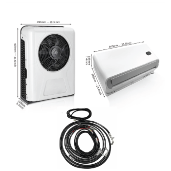 Aire Acondicionado de 12 V, 12000 BTU tipo dividido para semircamiones - Image 2